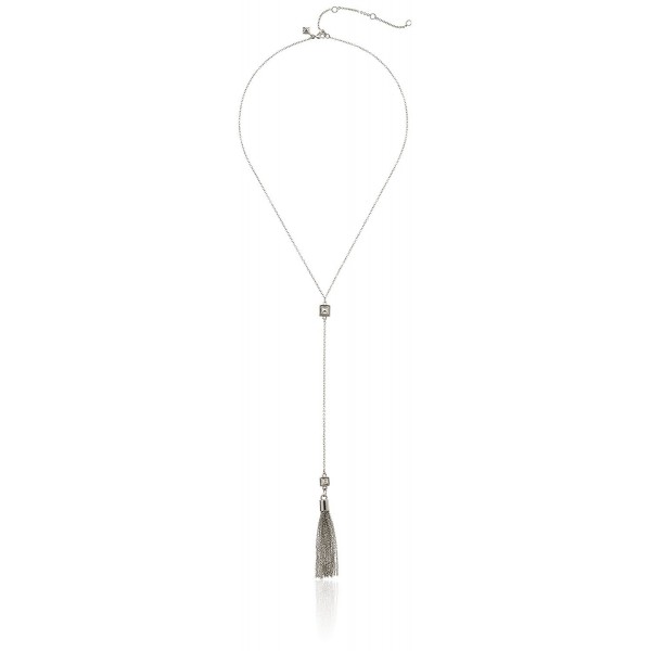 Rebecca Minkoff Rhodium Y Shaped Necklace