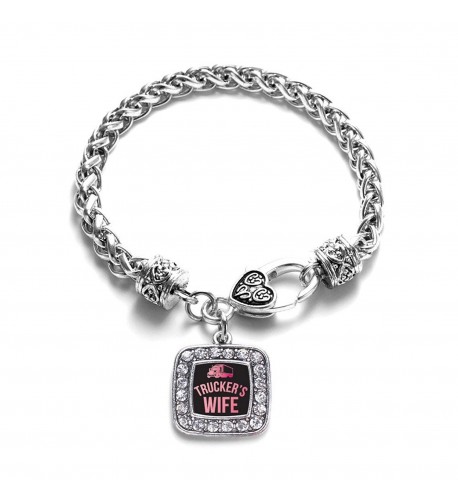 Truckers Classic Silver Crystal Bracelet