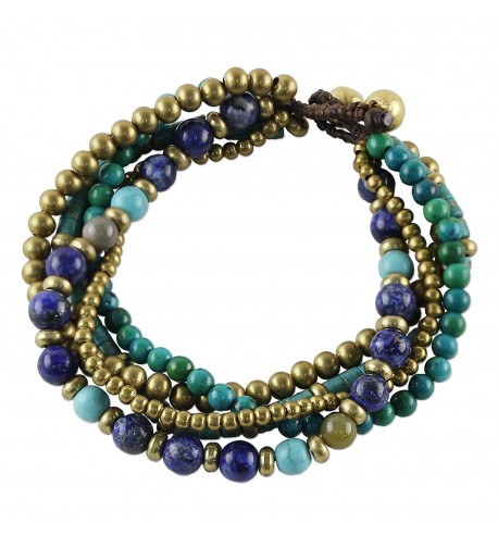 NOVICA Multi Gem Bracelet Freedom Expression