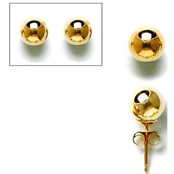 10KT Gold 10mm Ball Earrings