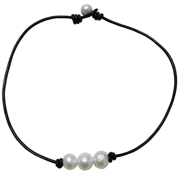 Cultured Freshwater Necklace Genuine Jewelry Black