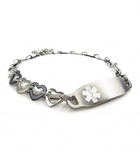 MyIDDr Pre Engraved Customizable Allergy Bracelet