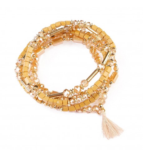 Fashion Womens Beaded Stretch Bracelet