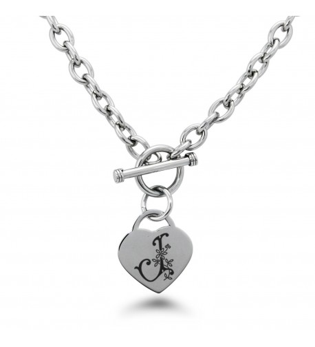 Stainless Letter Initial Monogram Necklace