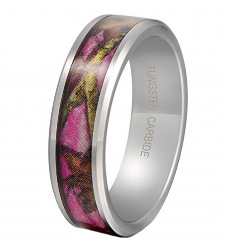 Tungsten Carbide Pattern Camouflage Engagement