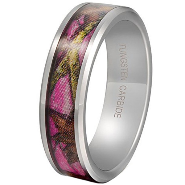 Tungsten Carbide Pattern Camouflage Engagement