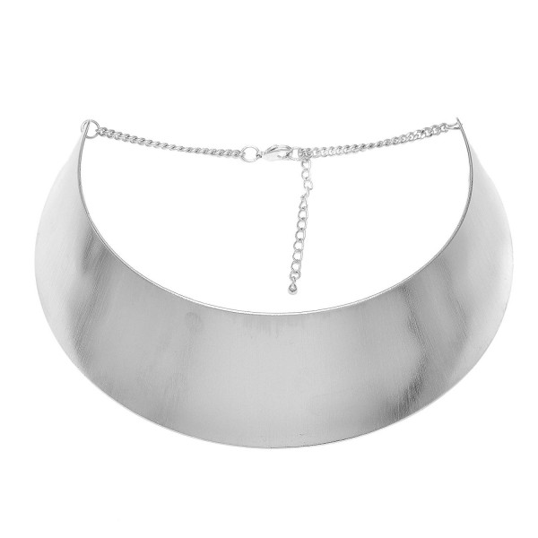 Spinningdaisy Cleopatra Choker Necklace Silver