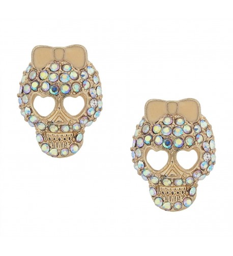 DaisyJewel Halloween Crystal Calavera Earrings