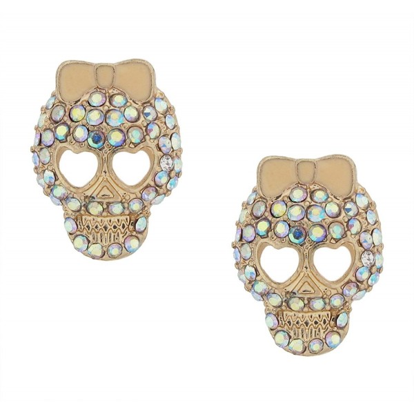 DaisyJewel Halloween Crystal Calavera Earrings