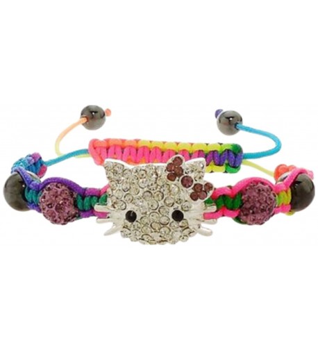 Bracelet Crystal Encrusted Shamballa Colorful