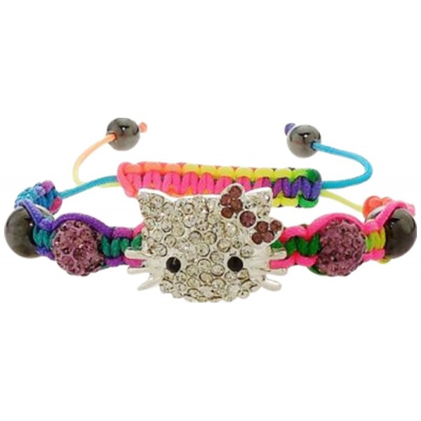 Bracelet Crystal Encrusted Shamballa Colorful