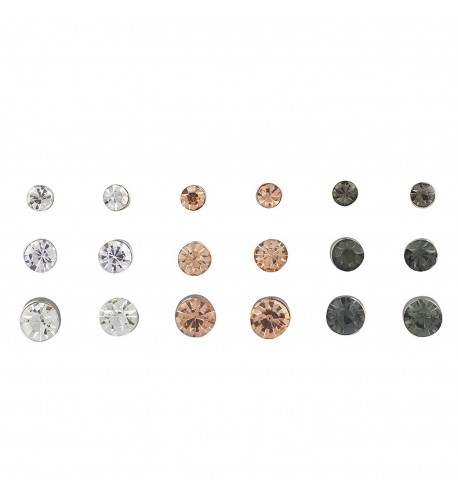 Lux Accessories Rhinestone Multiple Earring