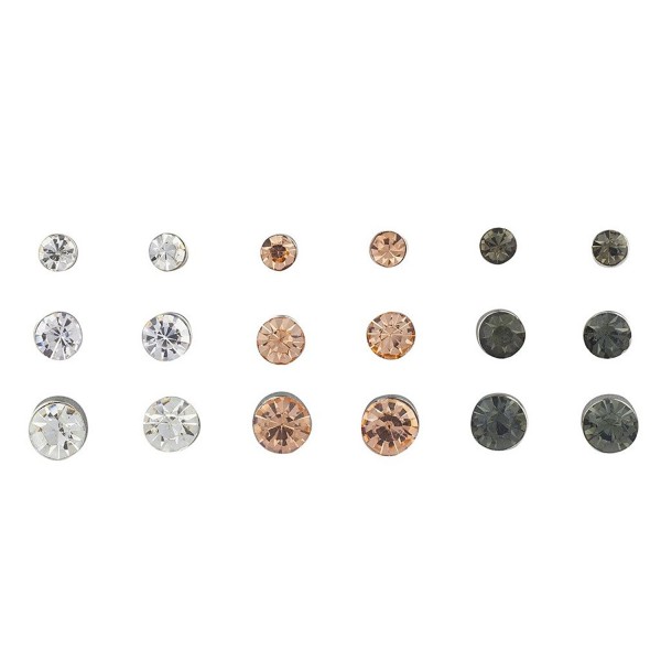 Lux Accessories Rhinestone Multiple Earring