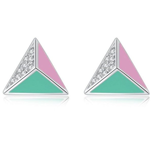 Helen Lete Triangle Sterling Earrings