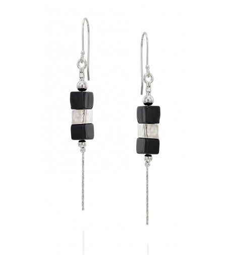 Sterling Gemstone Earrings Contemporary Jewelry