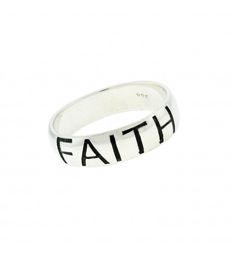 FAITH Inspirational Script Sterling Silver