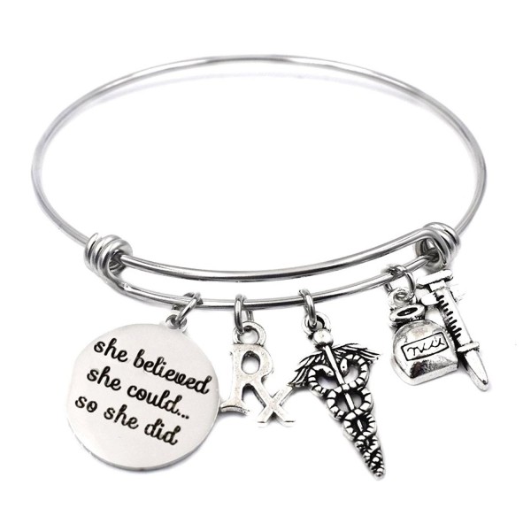 Stainless Expandable Pharmacy Pharmacist Bracelet