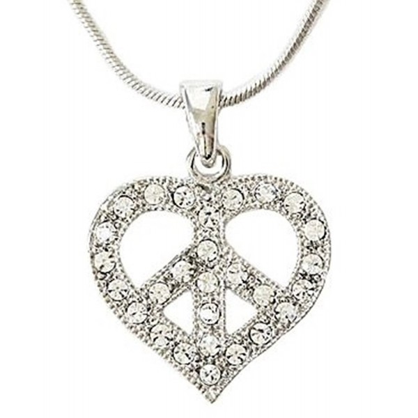 Silver Crystal Symbol Necklace Jewelry