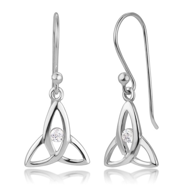 Sterling Triangle Trinity Triquetra Earrings