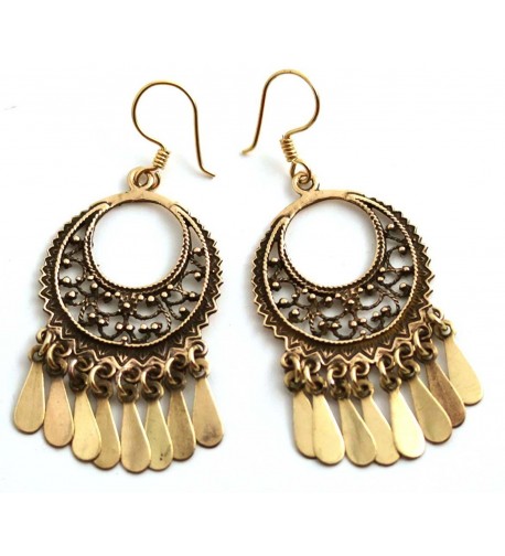 Bohemian Filigree Chandelier Earrings Thailand