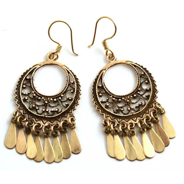 Bohemian Filigree Chandelier Earrings Thailand