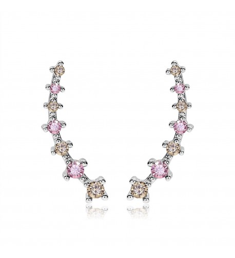 OKAJEWELRY Cubic Zircon Sweep Earrings