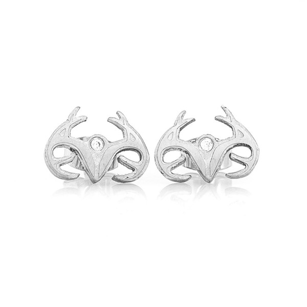 Silver Realtree Antler Earrings stainless steel