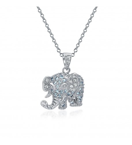 Bling Jewelry Elephant Pendant Necklace