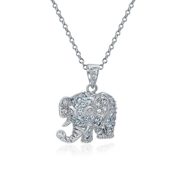 Bling Jewelry Elephant Pendant Necklace