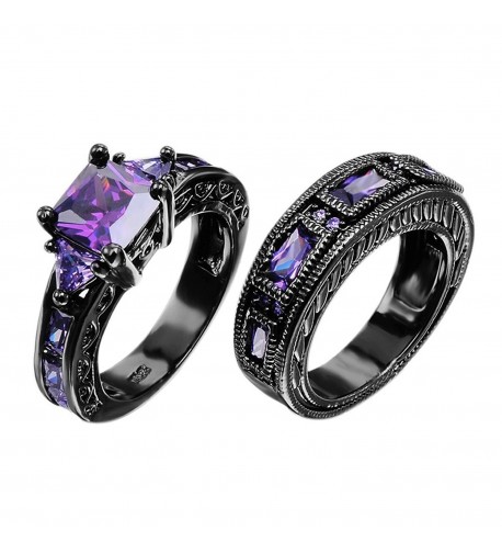 European Amethyst Pieces Promise Couples