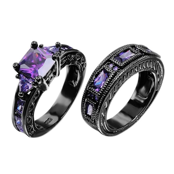 European Amethyst Pieces Promise Couples