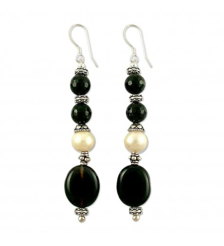 NOVICA Cultured Freshwater Earrings Extravaganza