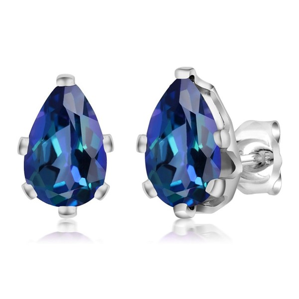 Neptune Mystic Sterling 6 Prong Earrings Neptune Mystic Sterling 6 Prong Earrings