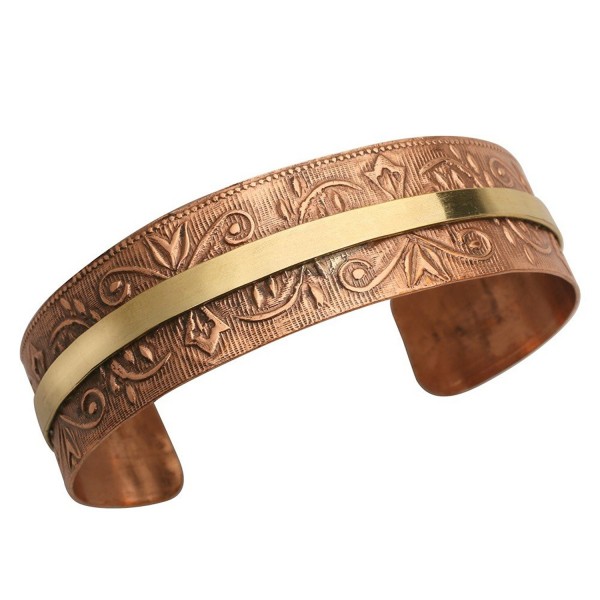 Womens Chic Copper Washed Cuff Bracelet