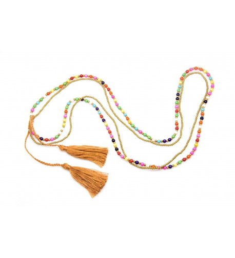 Colorful Necklace Bracelet Strings Statement