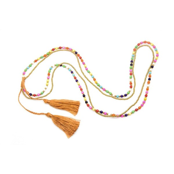 Colorful Necklace Bracelet Strings Statement