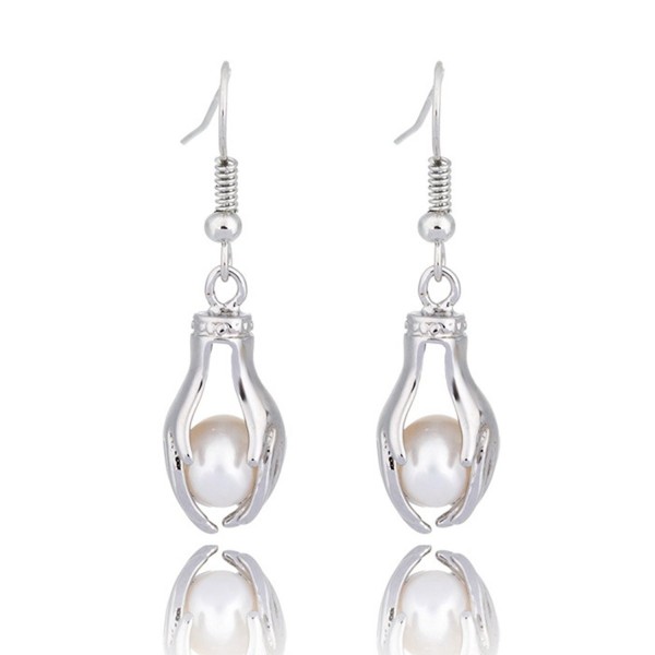 HENGSHENG Freshwater Cultured Pendant Earrings