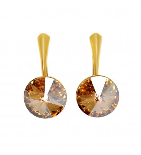 Plated Sterling Swarovski Elements Earrings