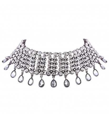 Houda Chokers Necklace Crystal Teardrop shaped