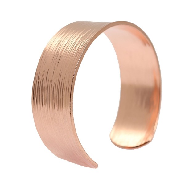 Chased Copper Cuff Bracelet Solid