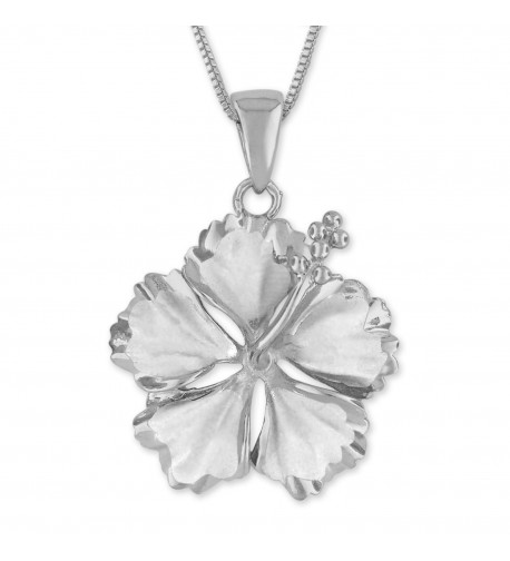 Sterling Silver Hibiscus Necklace Extender