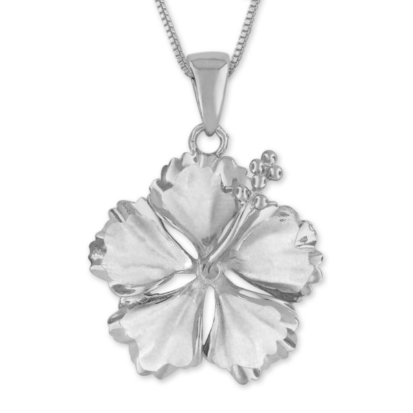 Sterling Silver Hibiscus Necklace Extender