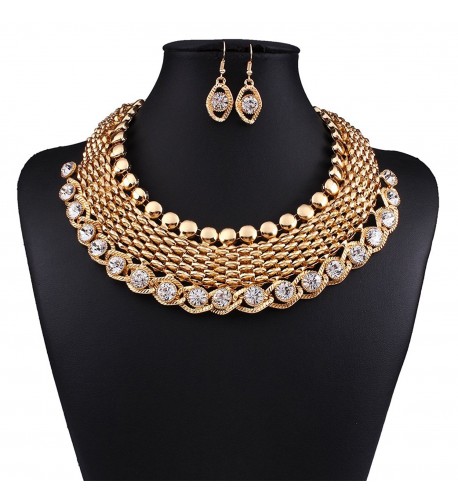 Winding Diamond Explosion exaggeration necklace