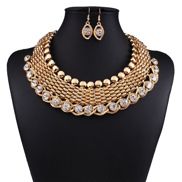 Winding Diamond Explosion exaggeration necklace