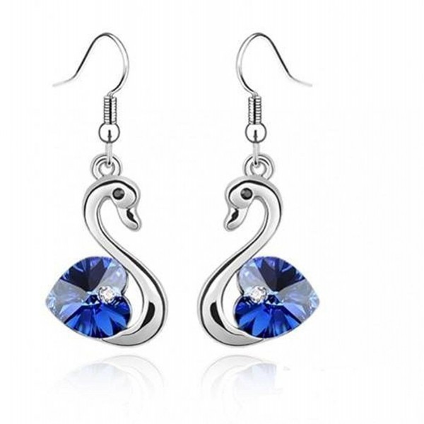 Cobalt Crystal Earrings Swarovski Elements