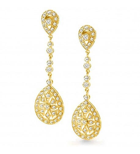 Bling Jewelry Teardrop Chandelier Earrings