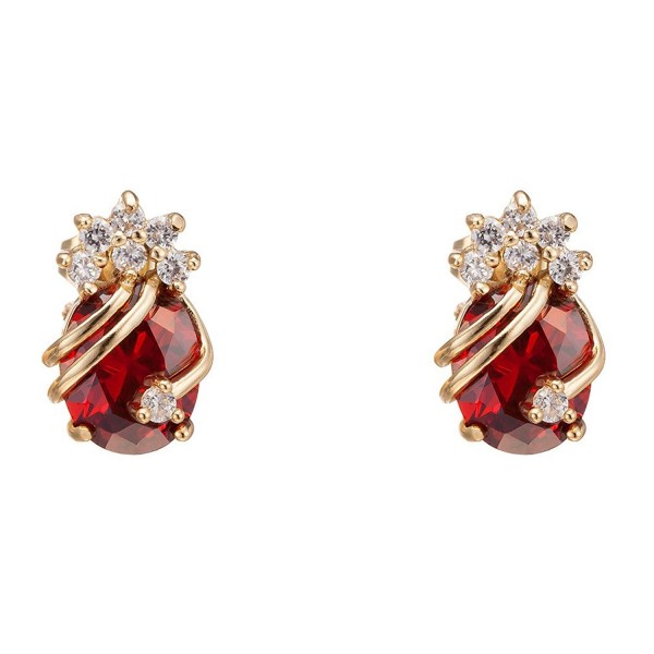 YAZILIND Elegant Zirconia Multicolor Earrings