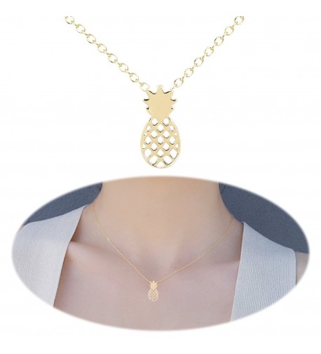 Pineapple Necklace Friendship Minimalist Collarbone