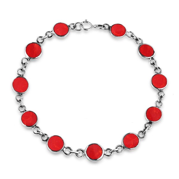 Reconstructed Double Sterling Silver Bracelet