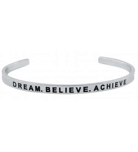 Inspirational BELIEVE ACHIEVE Motivational Bracelet